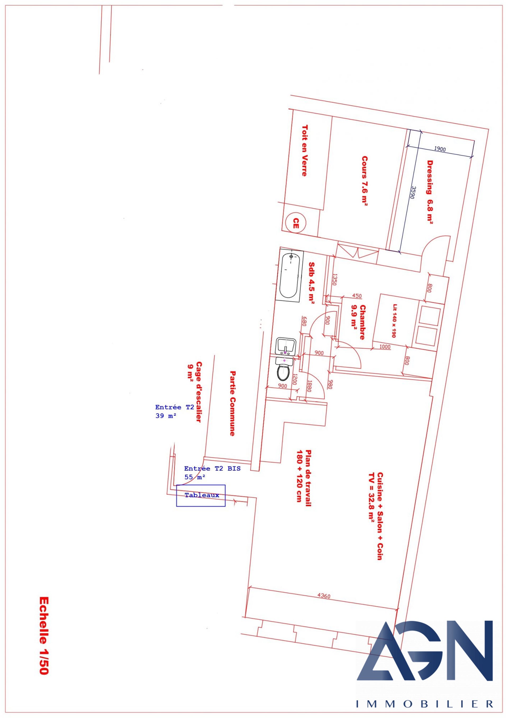 Appartement à vendre, 56m², Béziers