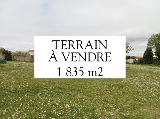 Terrain 1835 m² · à Saint-Jean-de-Liversay · 172 150 €