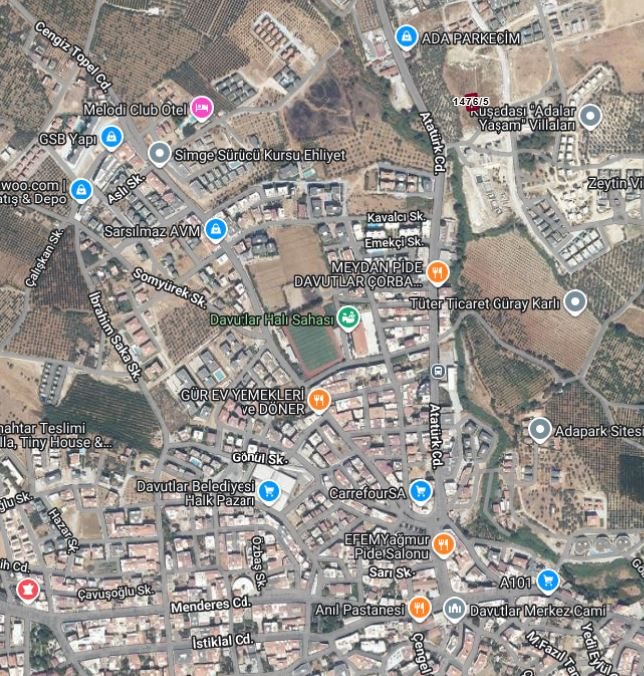 Villa Zoned Land in Kuşadası, Davutlar