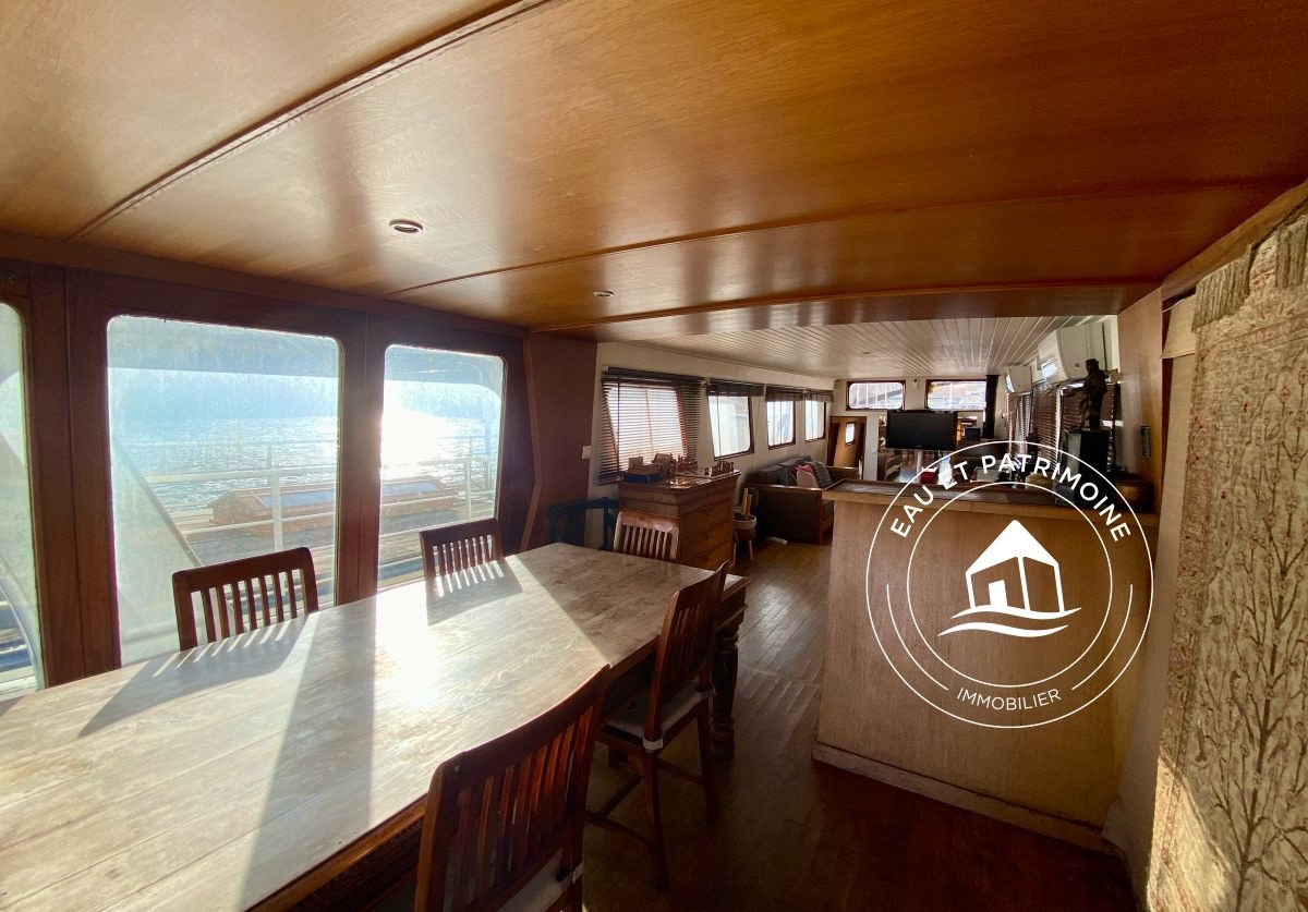 Houseboat with three terraces and Eiffel Tower views 95 sqm Paris - Vue 5