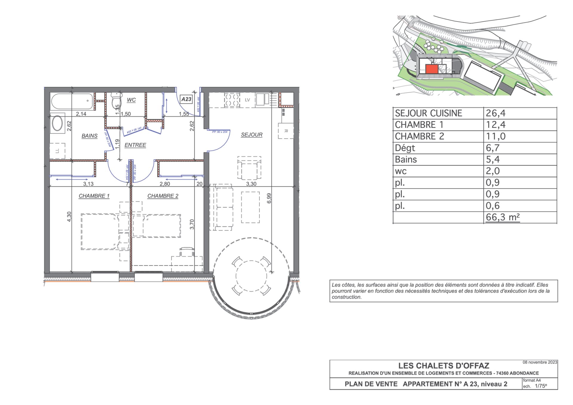 Appartement à vendre, 66m², Abondance