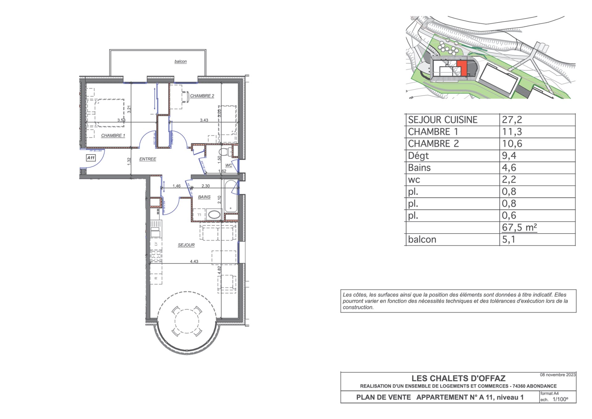 Appartement à vendre, 67m², Abondance