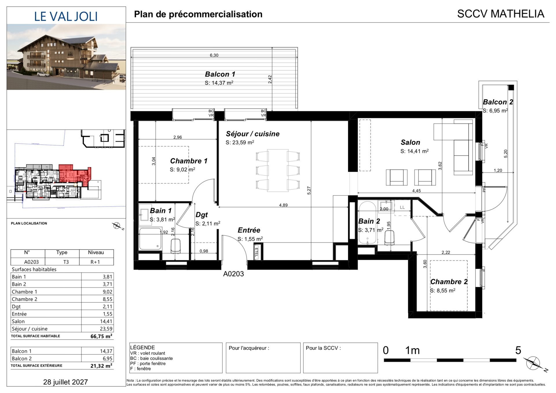 Appartement à vendre, 66m², Châtel
