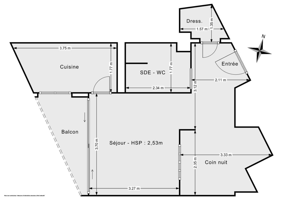 Appartement à vendre, 35m², La Garenne-Colombes