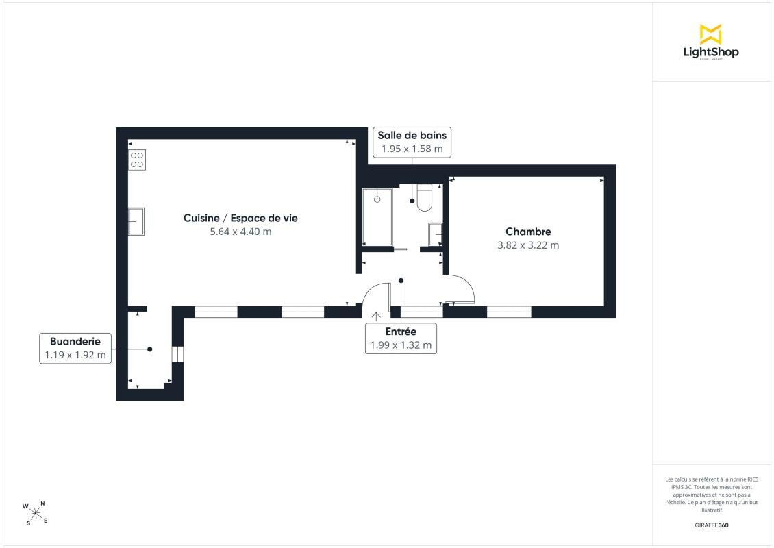 Appartement à vendre, 45m², Paris 20ème