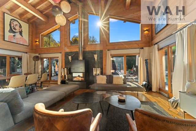 Exceptional chalet facing Mont Blanc A stone's throw from the center of Chamonix - Vue 6