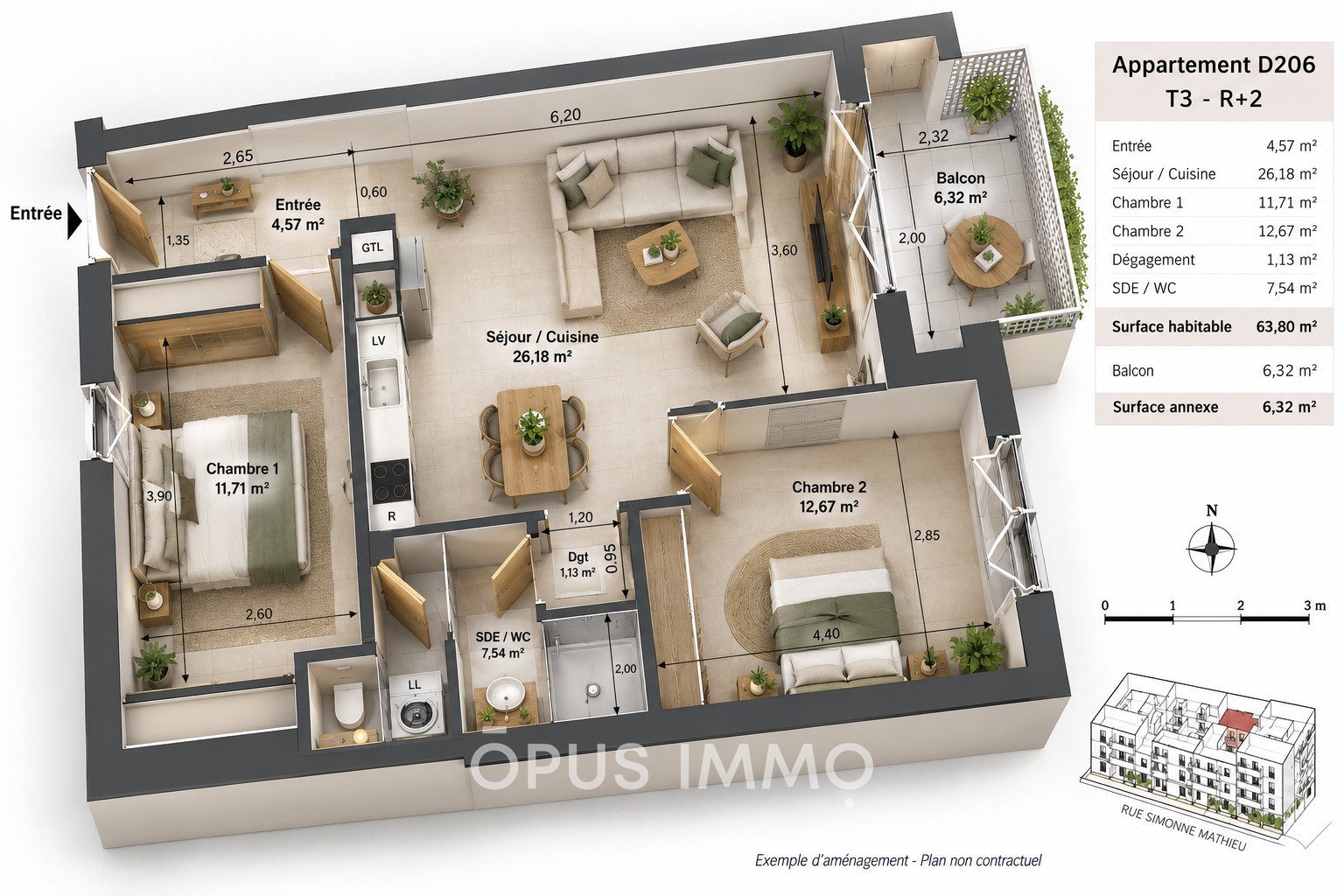 Appartement – Montpellier, Port Marianne - Vue 5