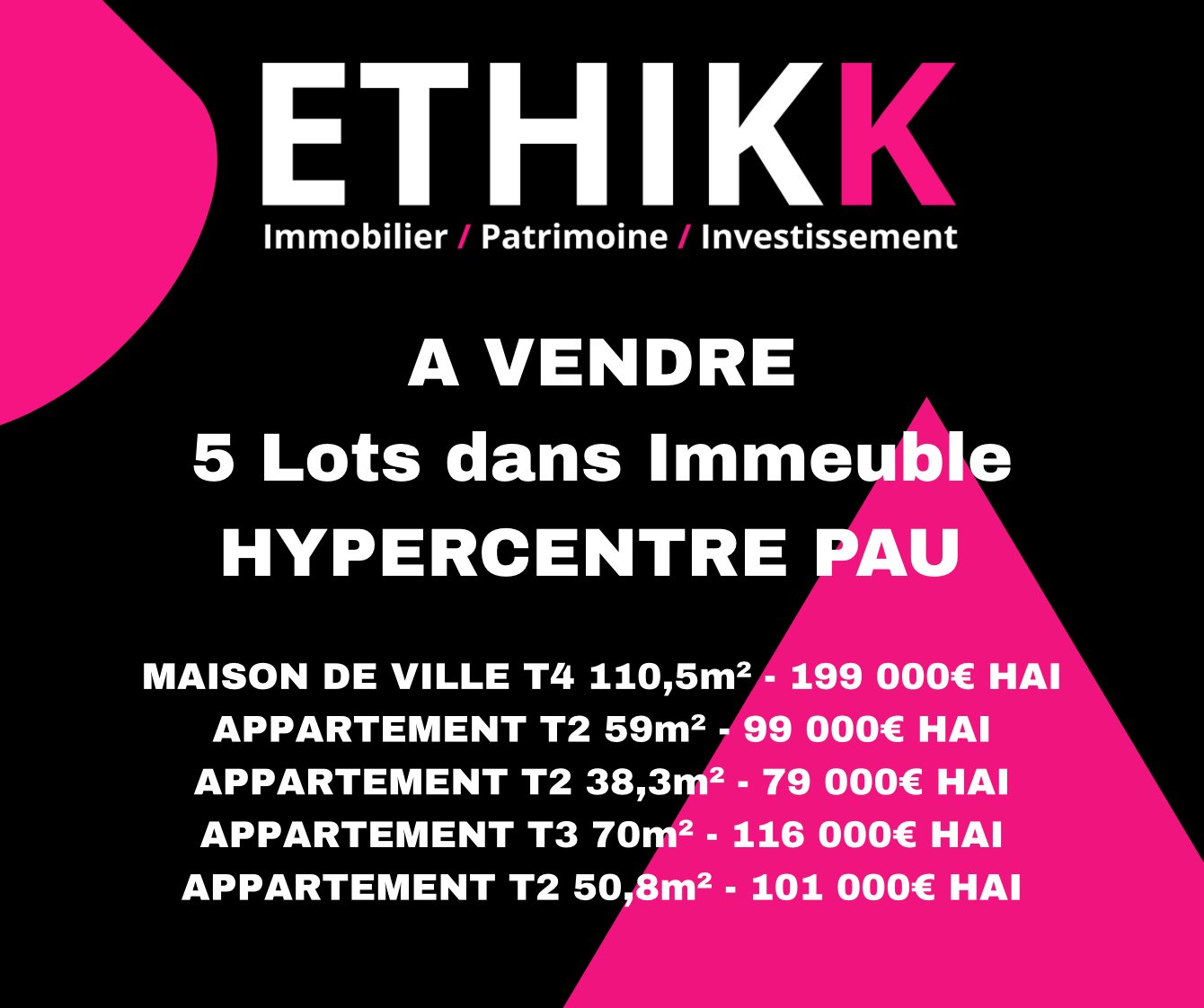 Appartement à vendre, 38m², Pau