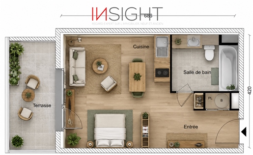 Appartement 1 pièce 27 m² · à Cruseilles · 27 m² · 179 900 €