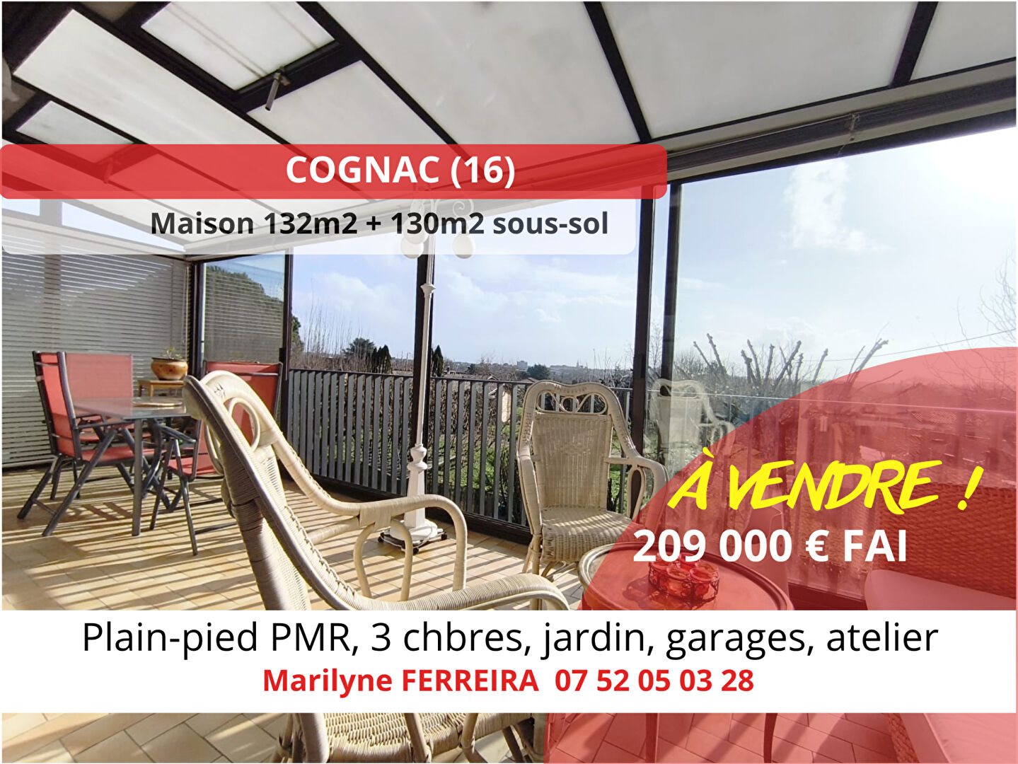 Maison à vendre, 133m², Cognac