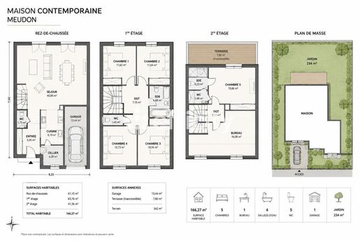 Maison 8 pièces 166 m² · à Meudon · 166 m² · 1 160 000 €