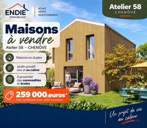 Maison 4 pièces 85 m² · à Chenôve · 85 m² · 259 000 €