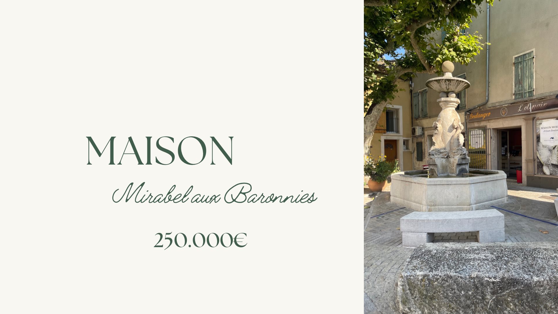 Maison 5 pièces 90 m² · à Mirabel-aux-Baronnies · 90 m² · 250 000 €