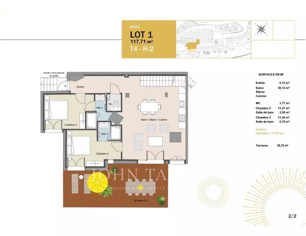 Appartement à vendre, 117m², Grasse