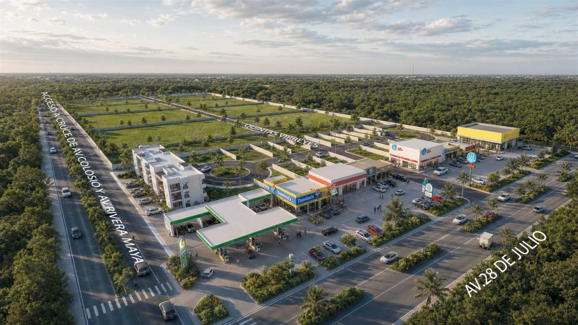 Development Land & Commercial Lots on 28 de Julio Avenue, Playa del Carmen