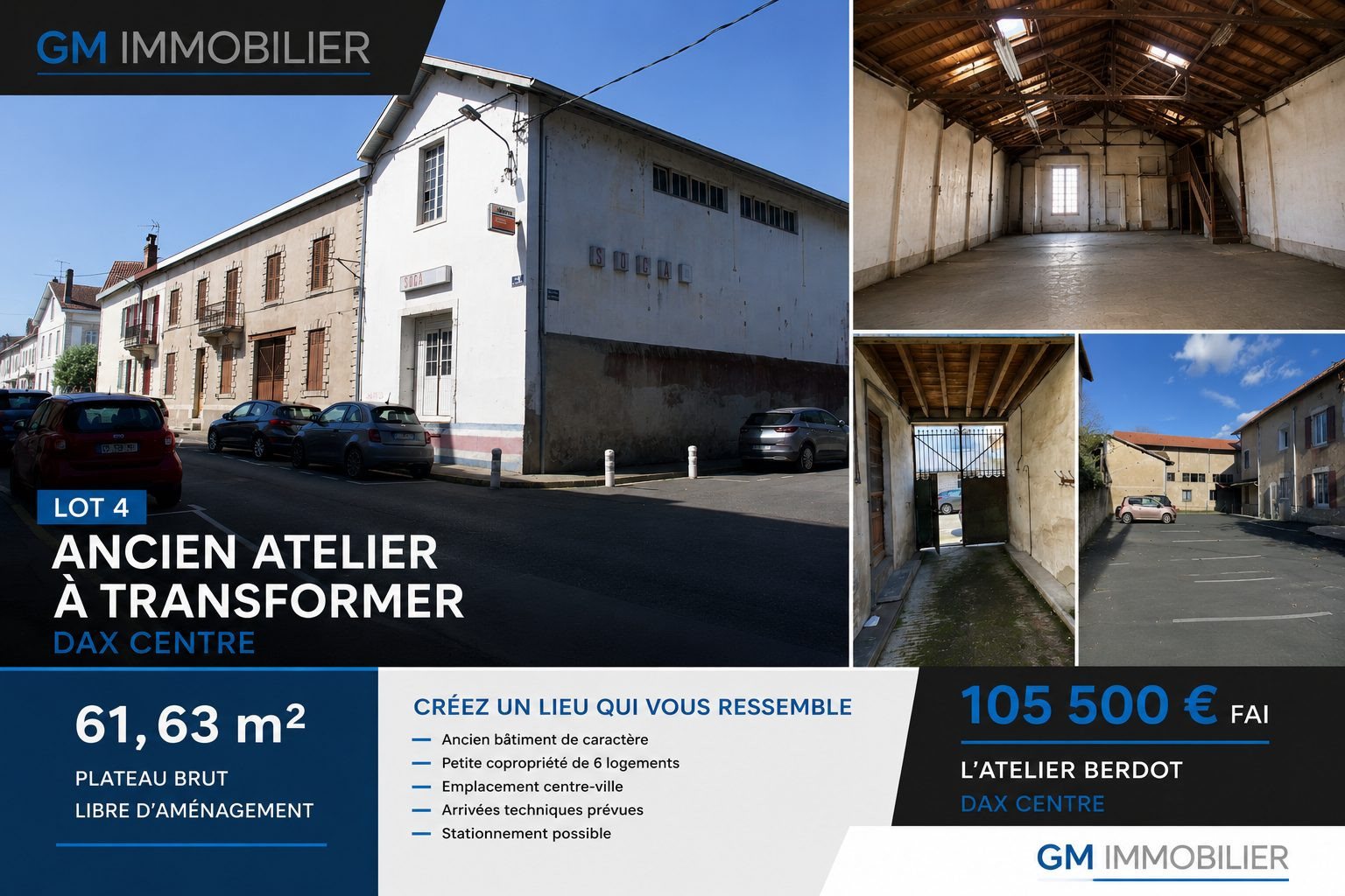 Appartement à vendre, 62m², Dax