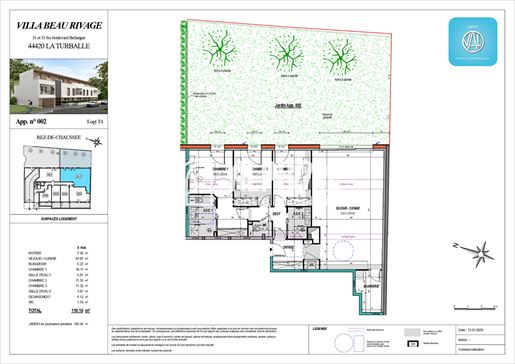 Appartement 4 pièces 110 m² · à La Turballe · 110 m² · 682 000 €