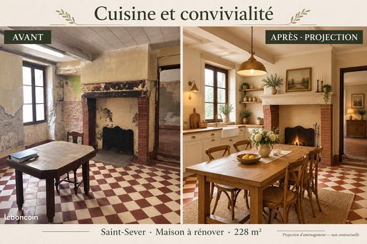 Maison 6 pièces 228 m² · à Saint-Sever · 228 m² · 155 000 €