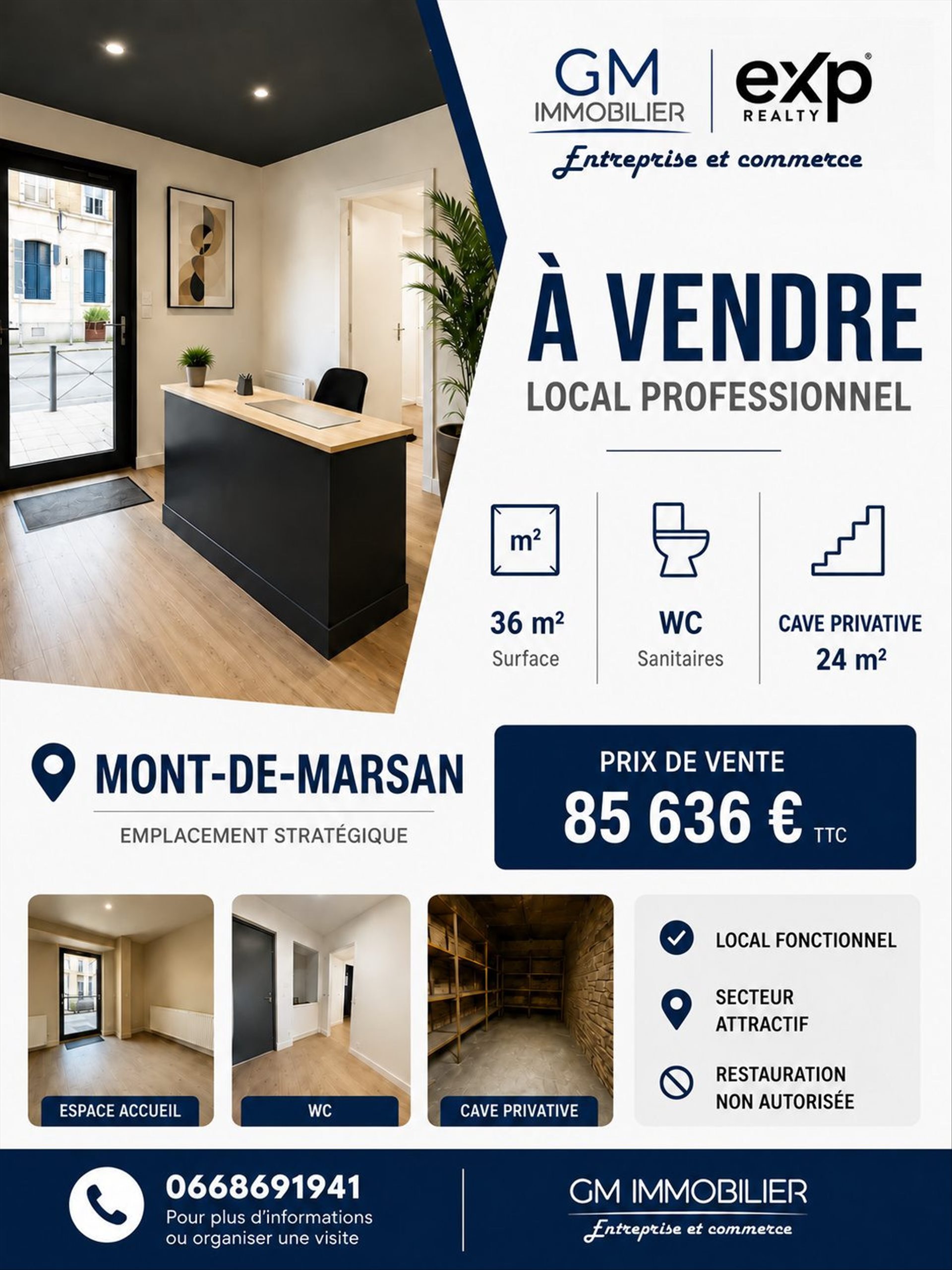 Maison à vendre, 36m², Mont-de-Marsan