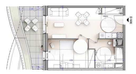 Appartement 2 pièces 44 m² · à Aix-les-Bains · 44 m² · 292 000 €