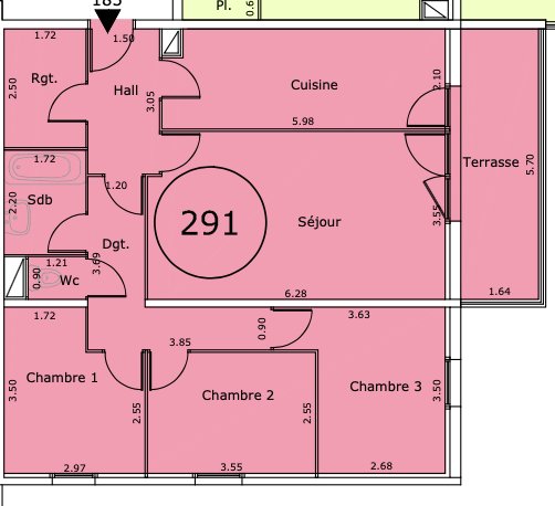 Appartement à vendre, 82m², Ajaccio