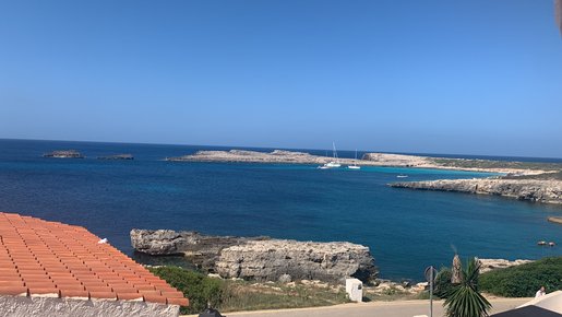 Renovated apartment with panoramic sea view and large terrace in Cala Torret, Menorca
