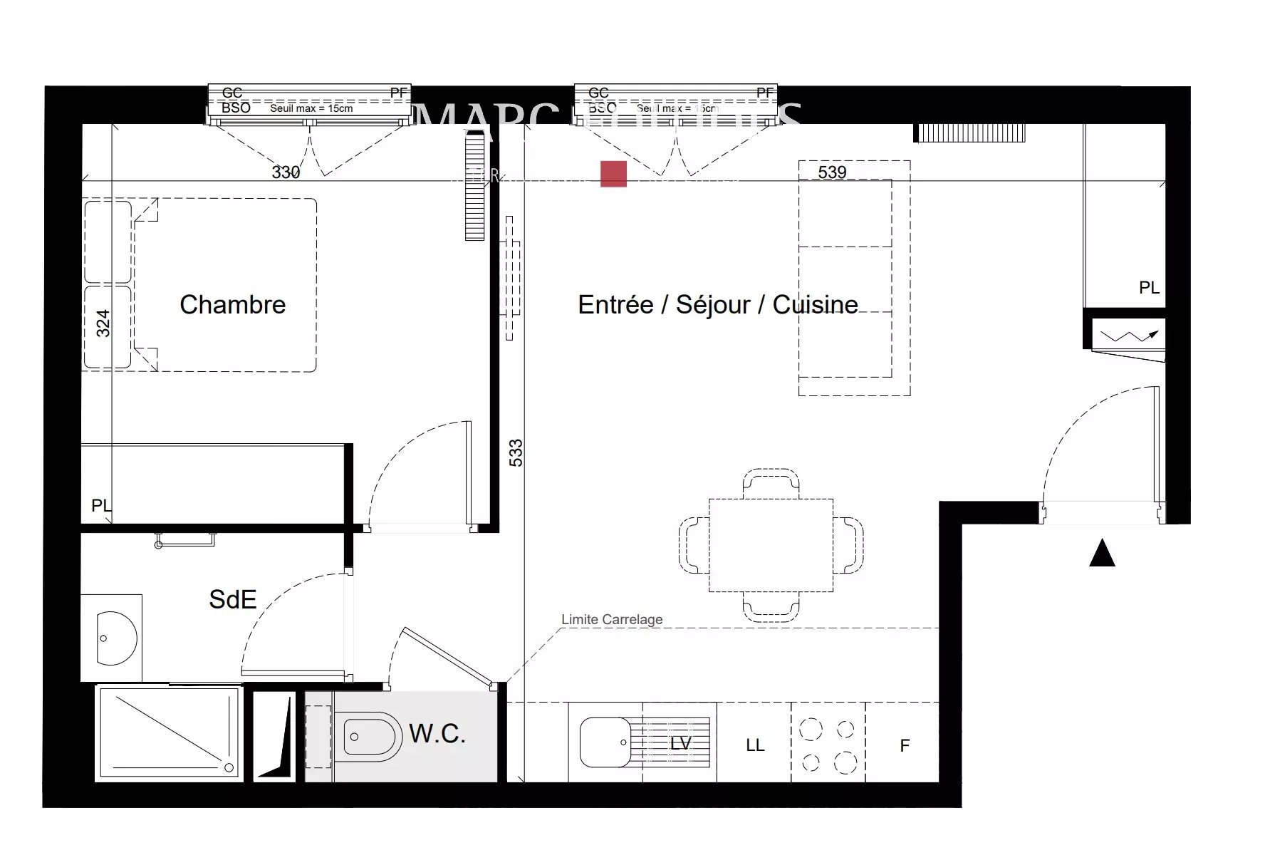 Appartement – Paris 13 - Vue 4