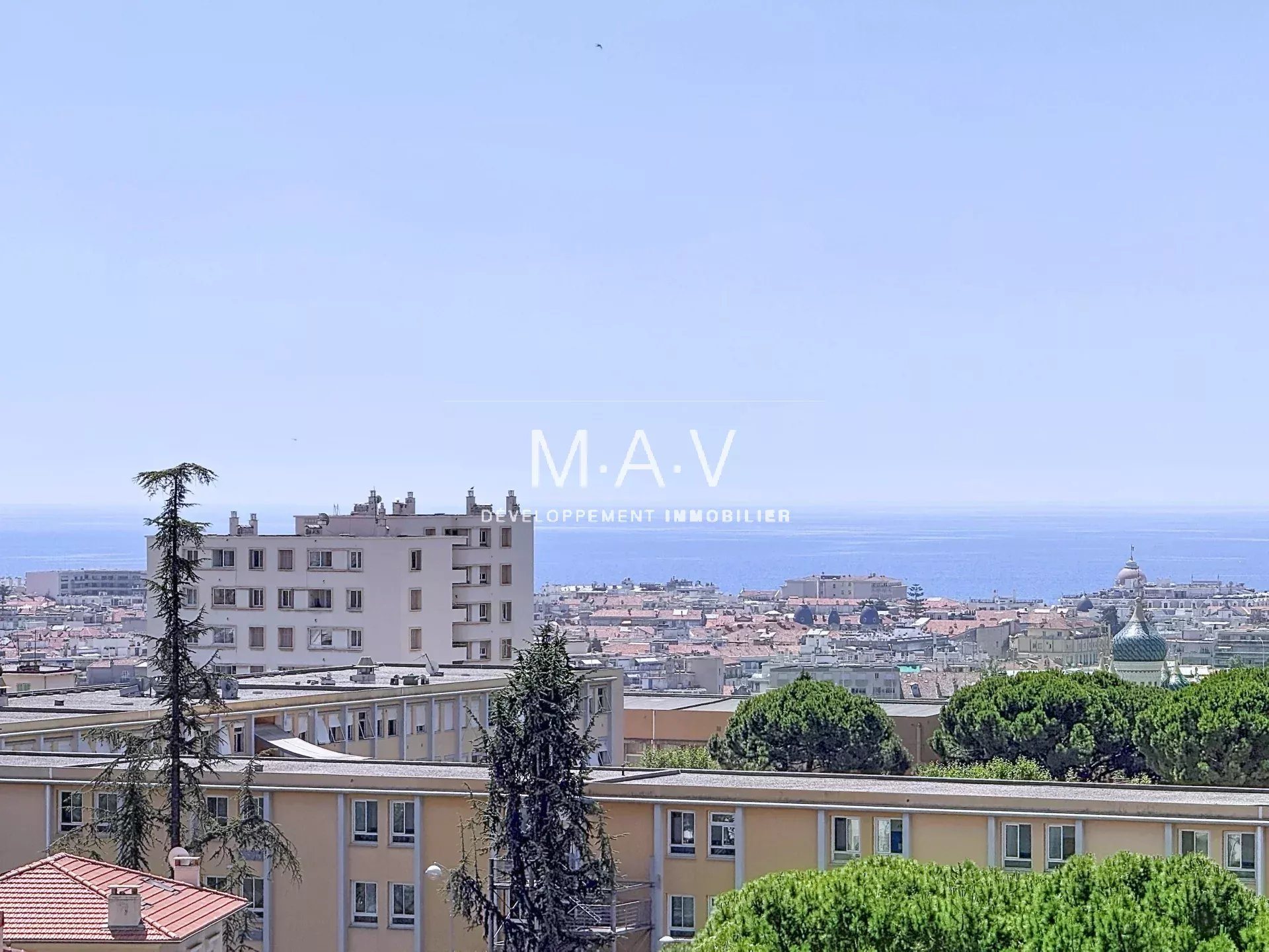 Nice / Parc Impérial Apartment 4 Rooms Renovated Top Floor Terraces Unobstructed Sea View - Vue 2