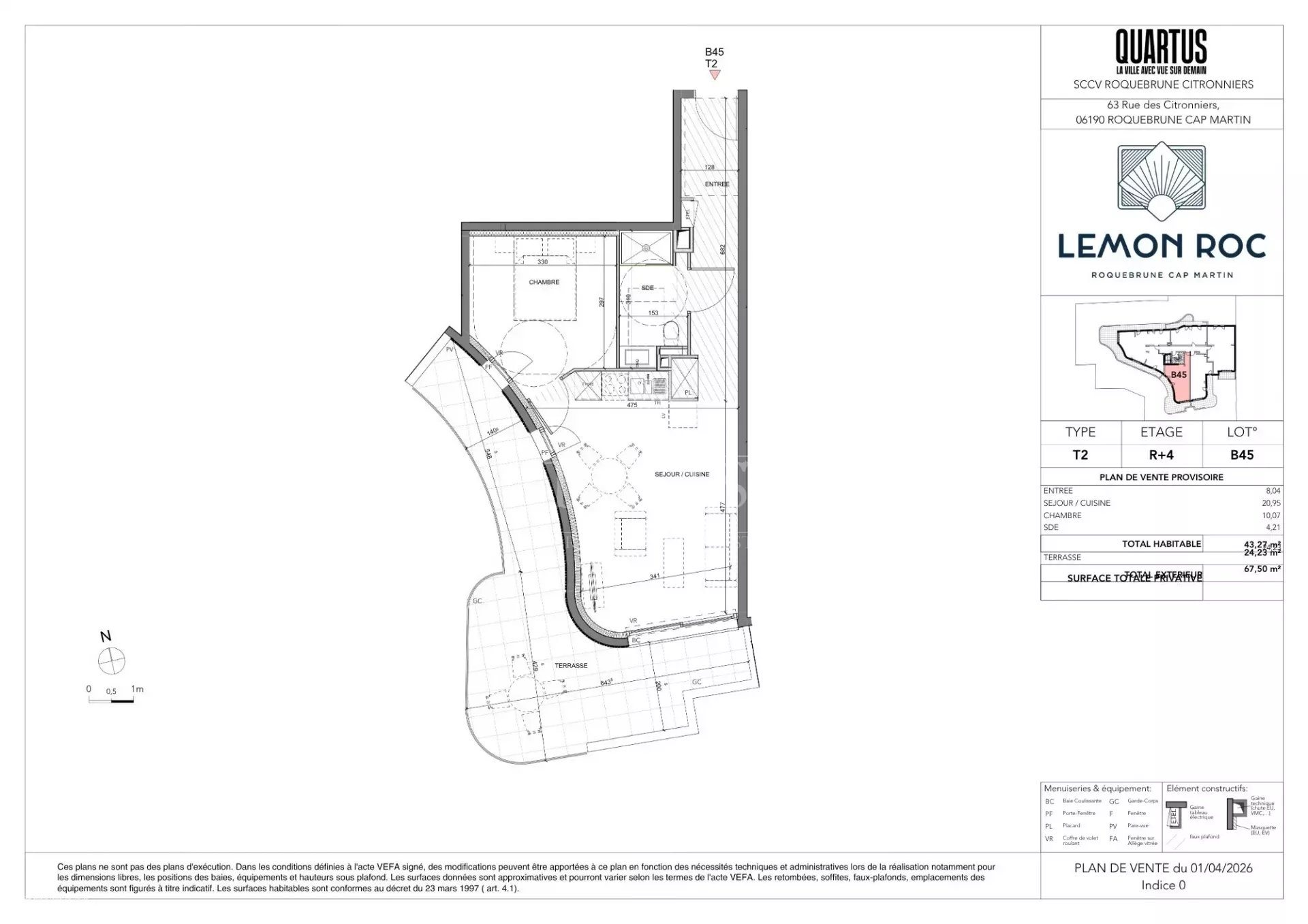 Appartement à vendre, 43m², Roquebrune-Cap-Martin