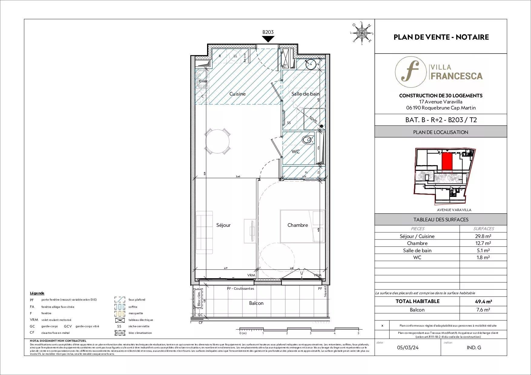 Appartement à vendre, 49m², Roquebrune-Cap-Martin