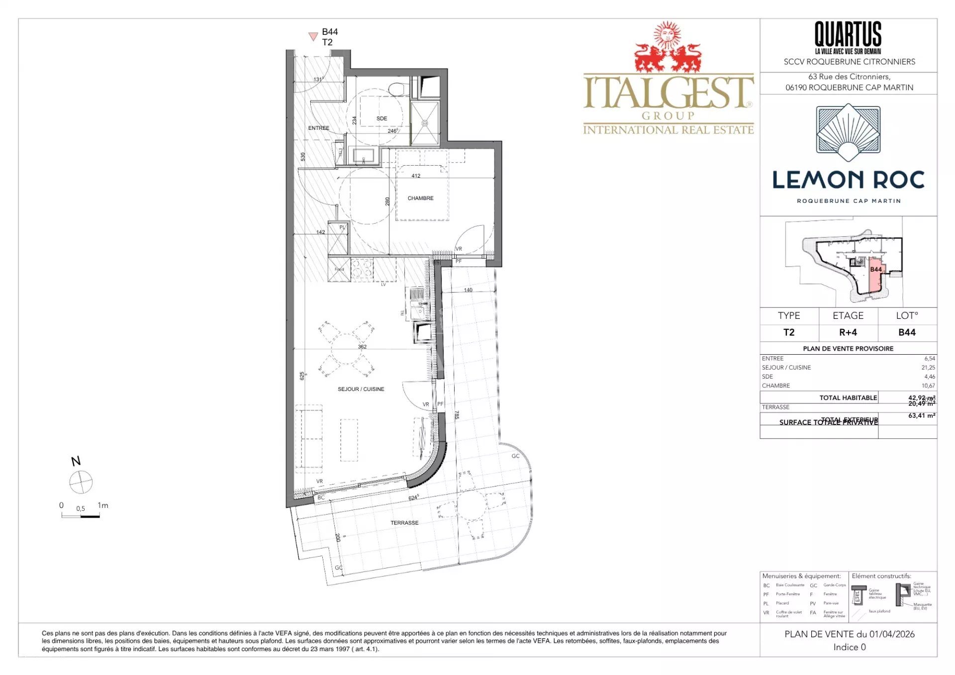 Appartement à vendre, 42m², Roquebrune-Cap-Martin