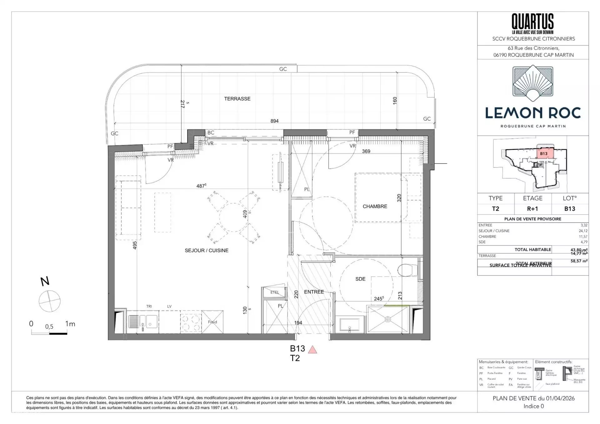 Appartement à vendre, 43m², Roquebrune-Cap-Martin