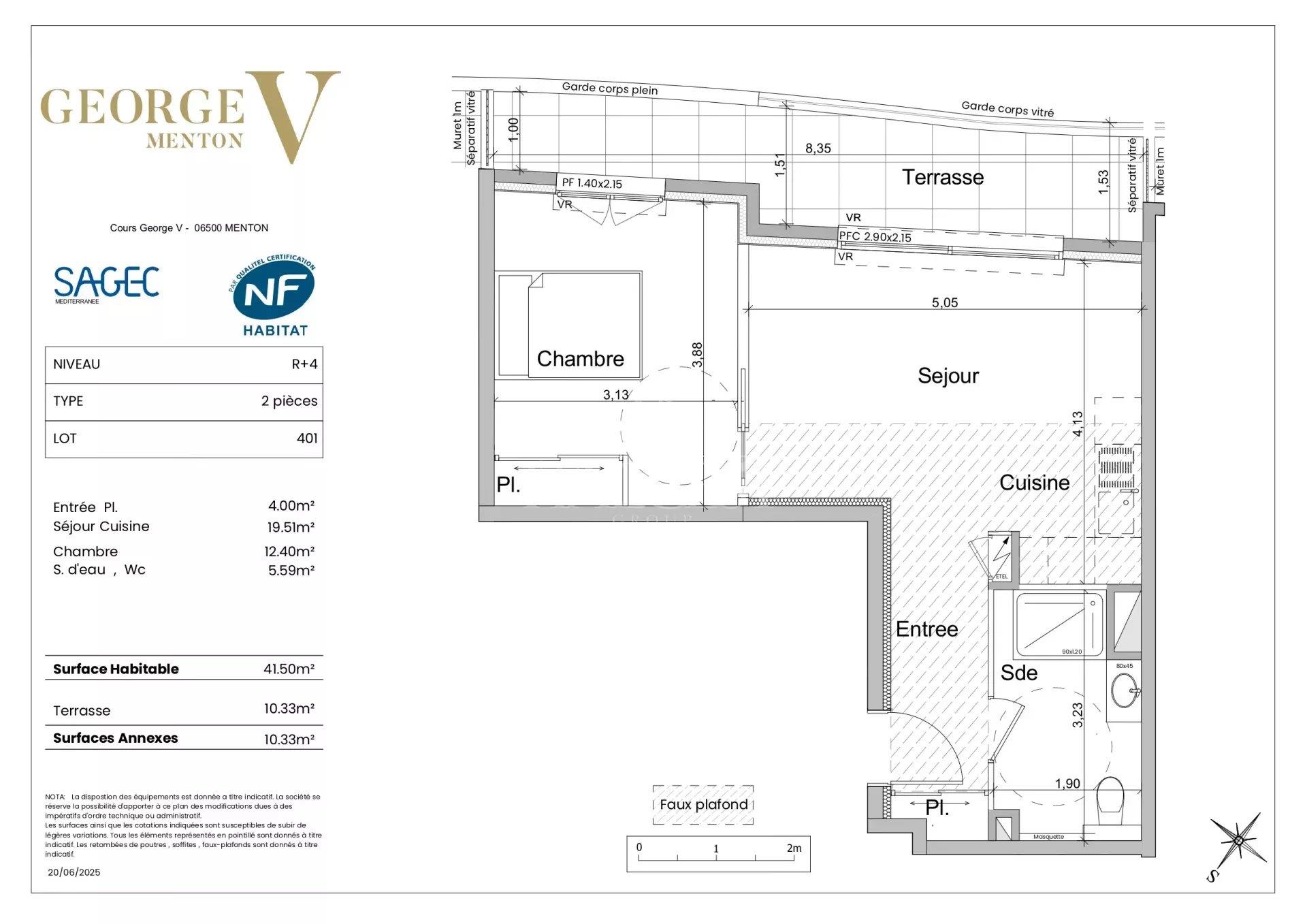 Appartement à vendre, 41m², Menton