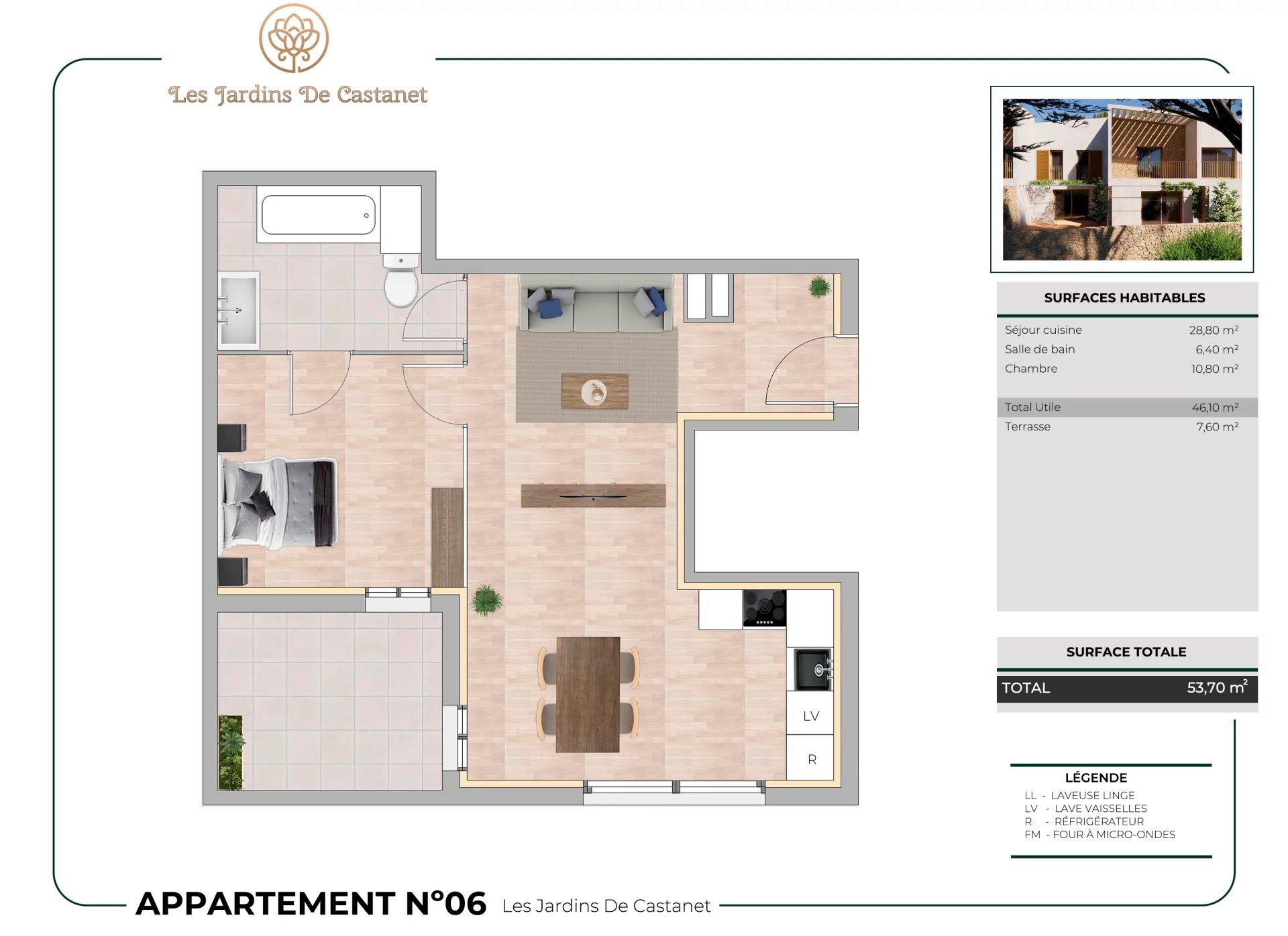 Appartement à vendre, 45m², Nîmes
