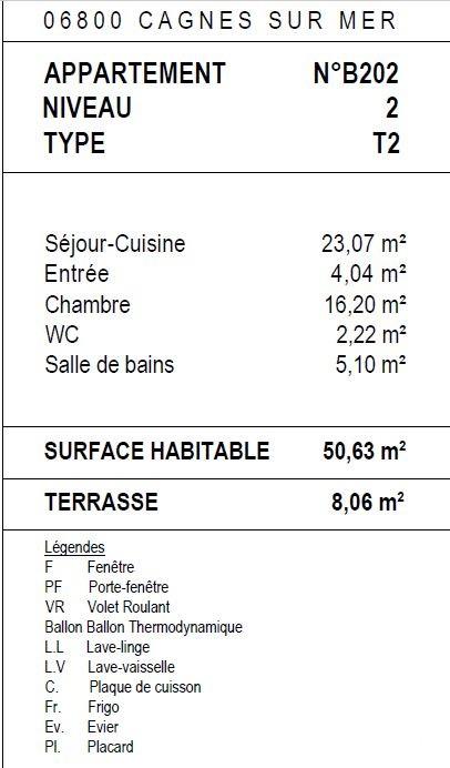 Appartement à vendre, 51m², Cagnes-sur-Mer