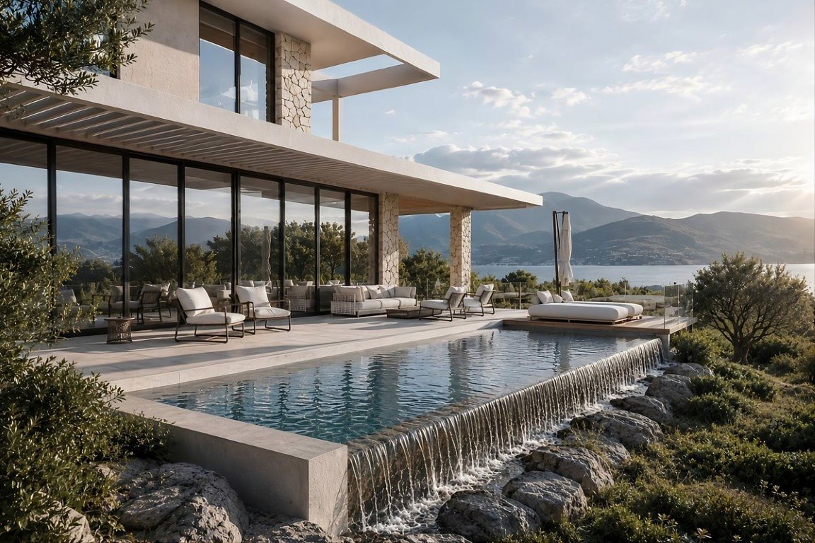 Luksus Villa med To Etager til Salg i Sternes
