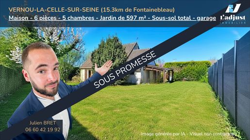 Maison 6 pièces 113 m² · à Vernou-la-Celle-sur-Seine · 113 m² · 263 000 €