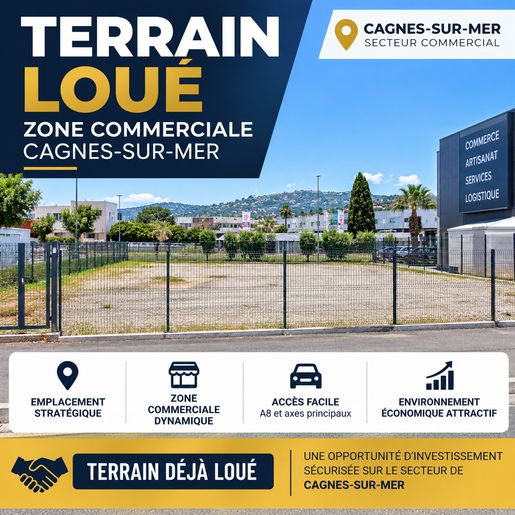 Local commercial 1410 m² · à Cagnes-sur-Mer · 1 410 m² · 595 000 €