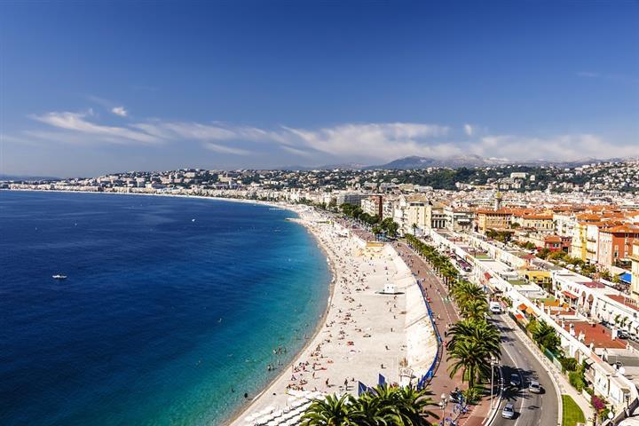 La baie des Anges et la Promenade des Anglais, Nice